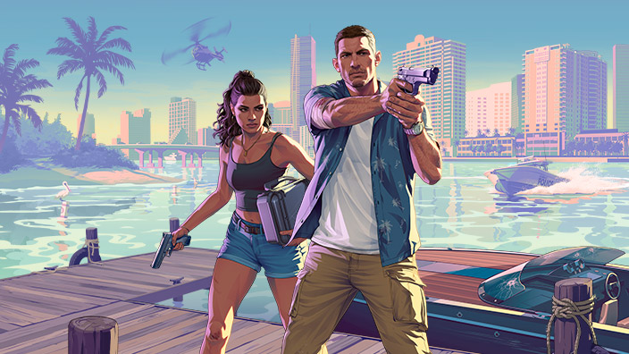 Официальный постер Grand Theft Auto VI: Джейсон и Люсия