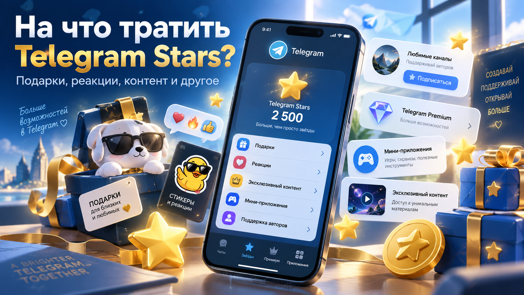 Что можно купить за Telegram Stars