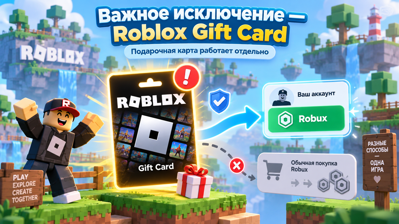 Важное исключение — Roblox Gift Card