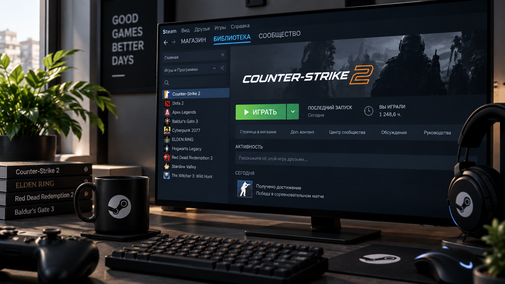 Как посмотреть время в игре в Steam