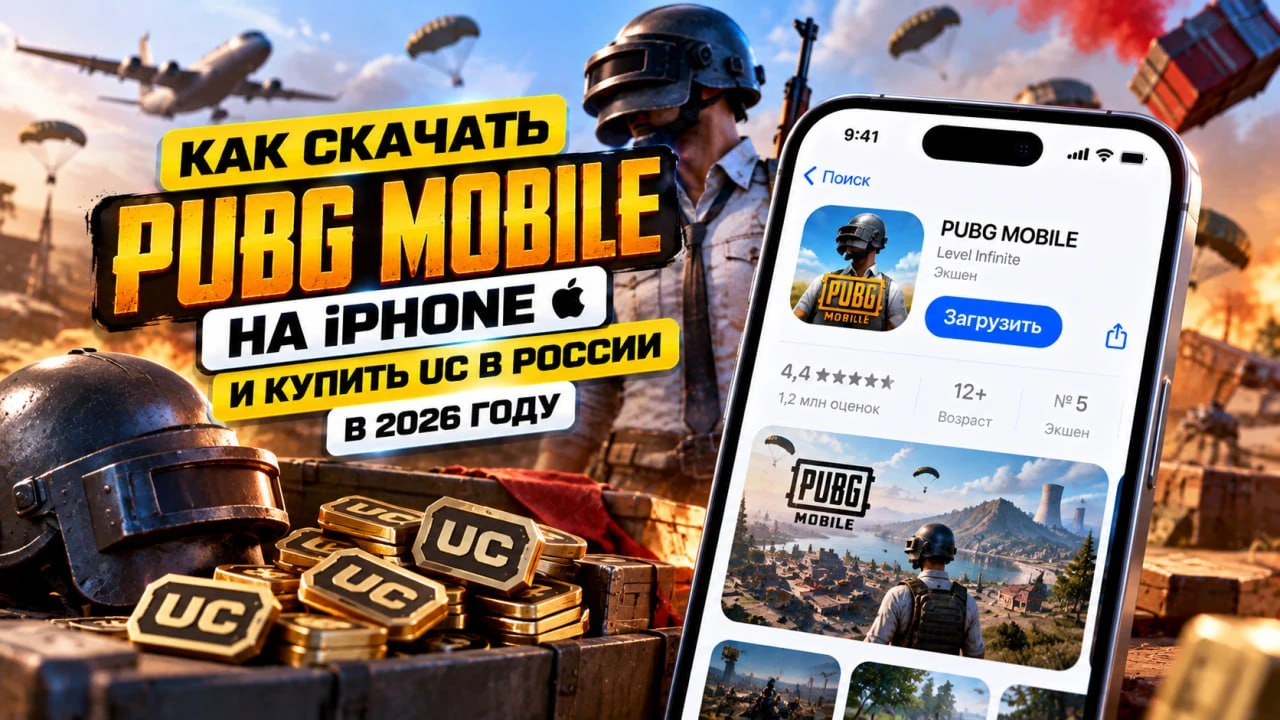Как скачать PUBG Mobile и купить UC на iPhone в России в 2026 году