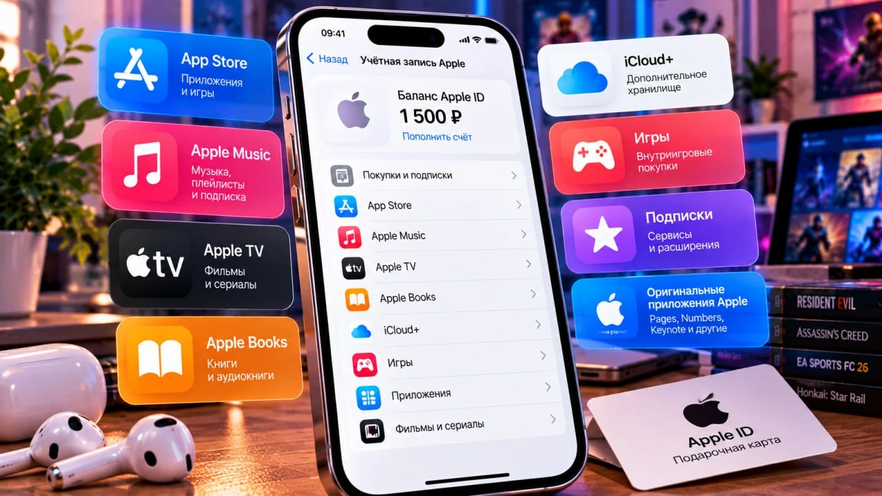 Что можно купить с баланса Apple ID в России в 2026 году