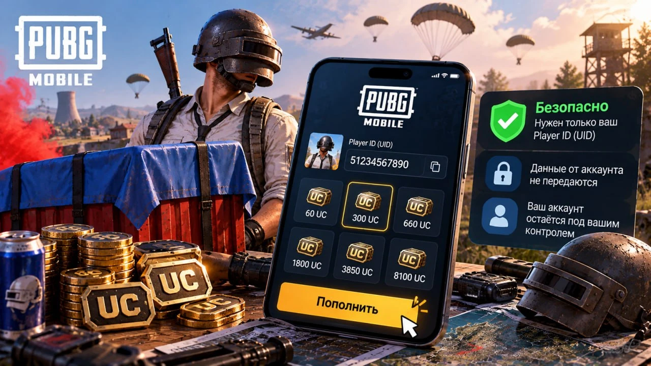 Пополнение PUBG Mobile