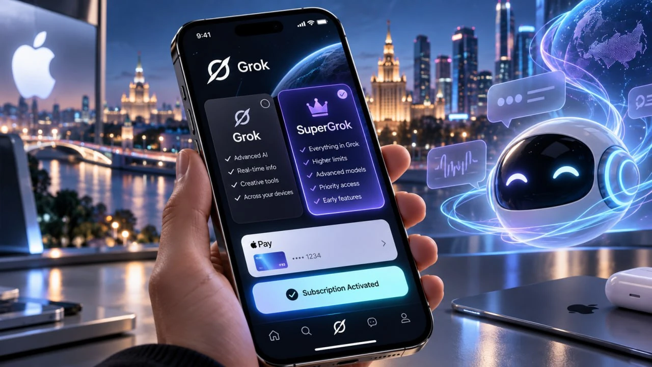 Как оплатить Grok и SuperGrok на iPhone из России в 2026 году