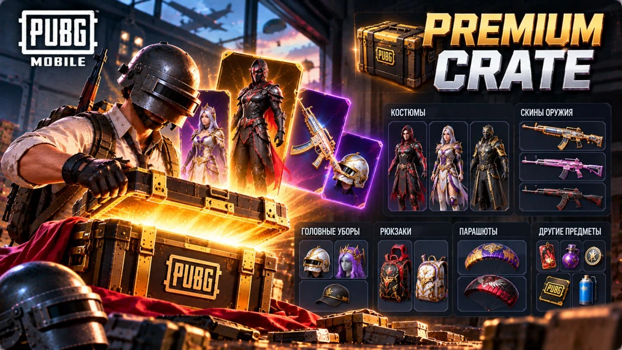 Какие награды бывают в Premium Crate