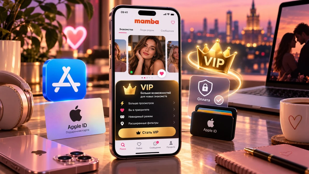 Как купить VIP-статус Мамба на iPhone из России в 2026 году