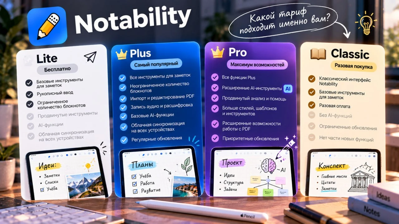 Lite, Plus, Pro или Classic: что выбрать