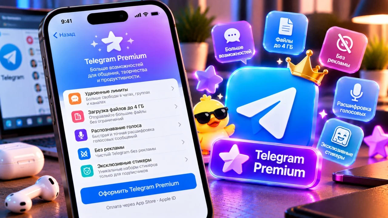 Как оплатить Telegram Premium на iPhone в России в 2026 году