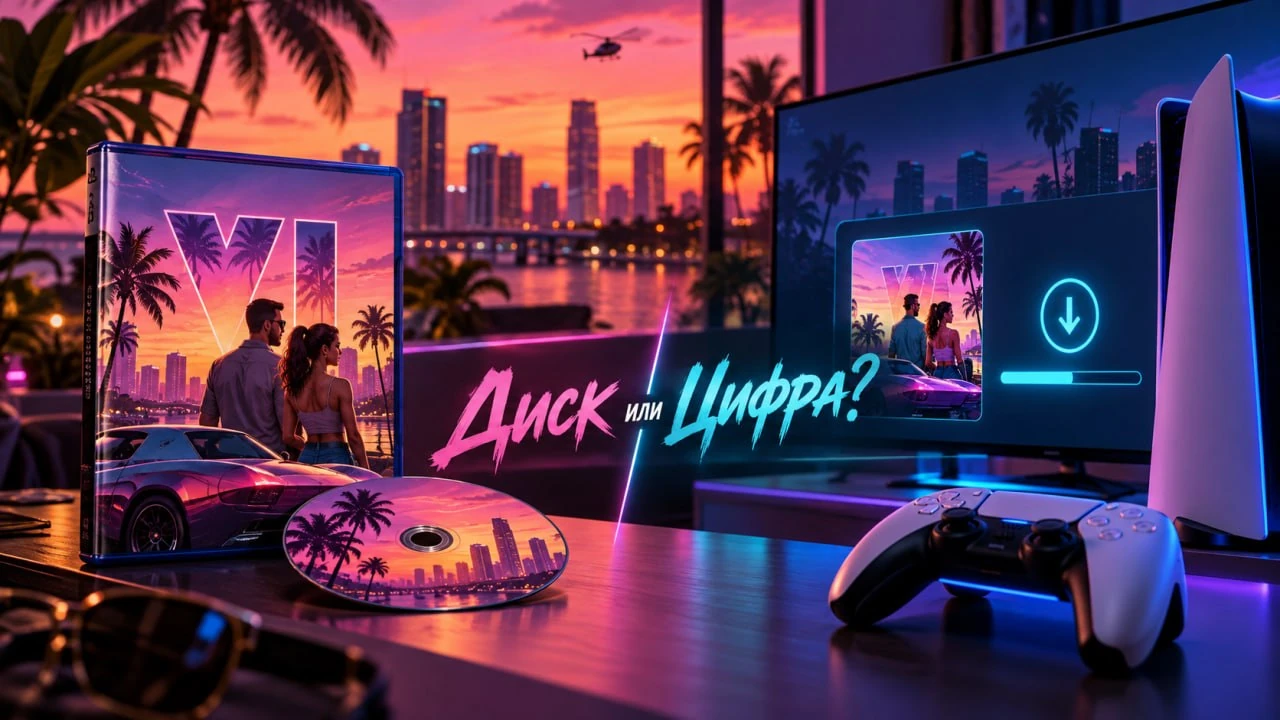 GTA 6 на диске или в цифровой версии: что выбрать на PS5
