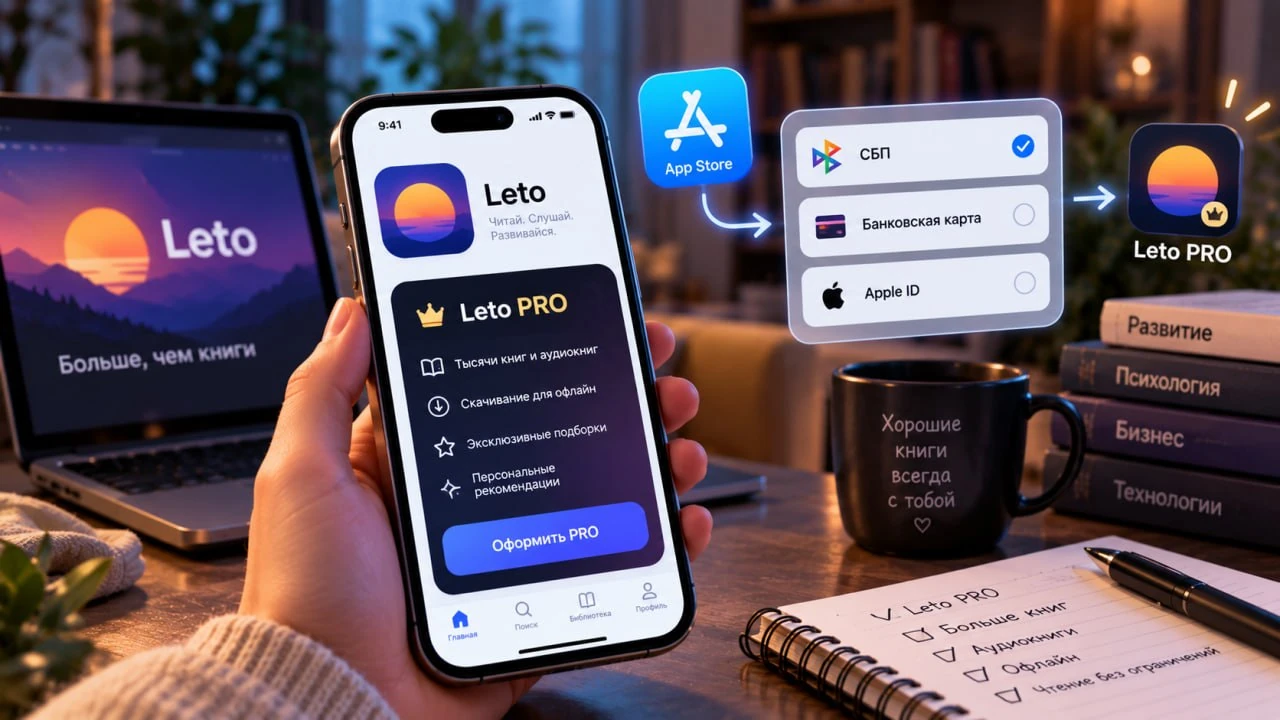Как оплатить Leto PRO на iPhone из России в 2026 году