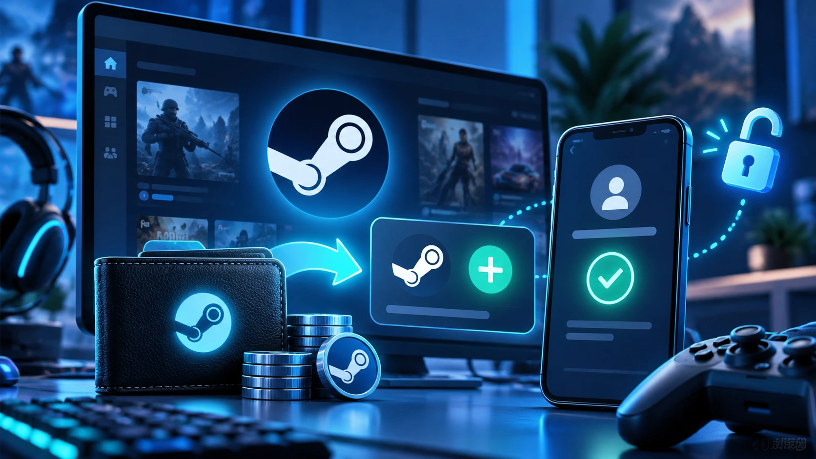 Как пополнить Steam без пароля и Steam Guard