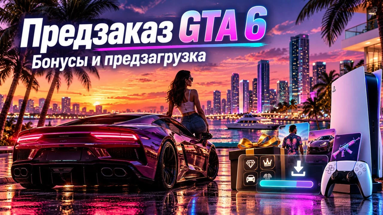 Предзаказ GTA 6 на PS5: бонусы и предзагрузка в 2026 году