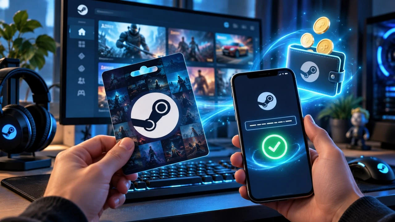 Как активировать подарочную карту Steam в 2026 году