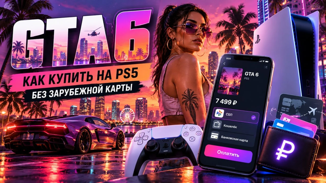 Как купить GTA 6 на PS5 без зарубежной карты в 2026 году