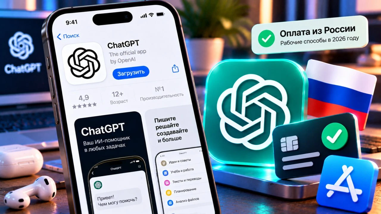 Как оплатить ChatGPT Plus на iPhone из России в 2026 году