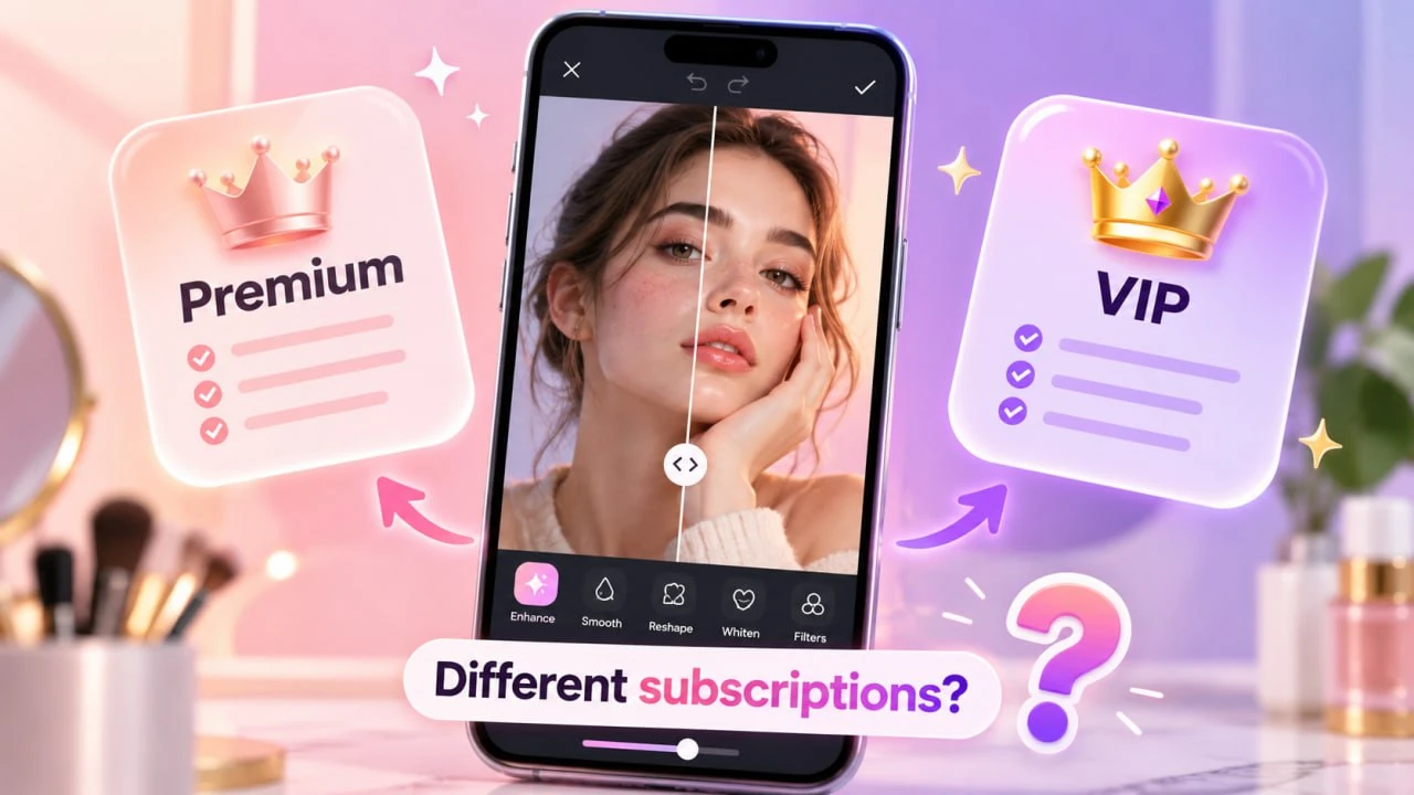 Facetune Premium и VIP — это разные подписки?