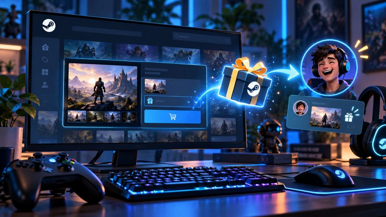 Как купить игру в Steam в подарок другу в 2026 году