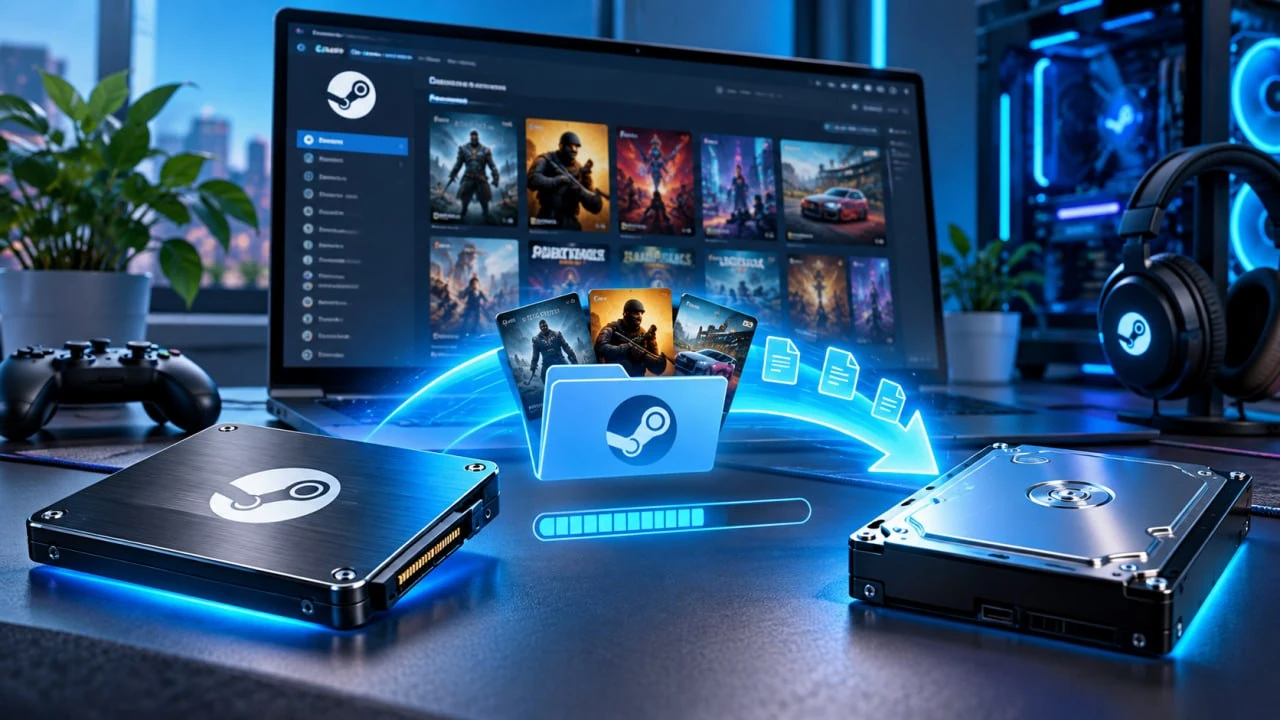 Как перенести игру Steam на другой диск в 2026 году