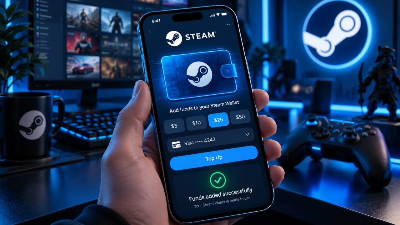 Как пополнить Steam с телефона в 2026 году