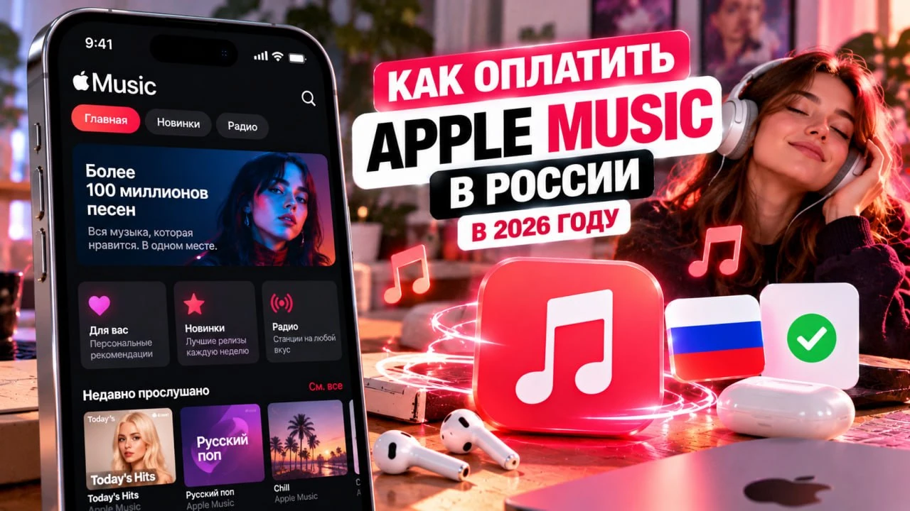 Как оплатить Apple Music в России в 2026 году