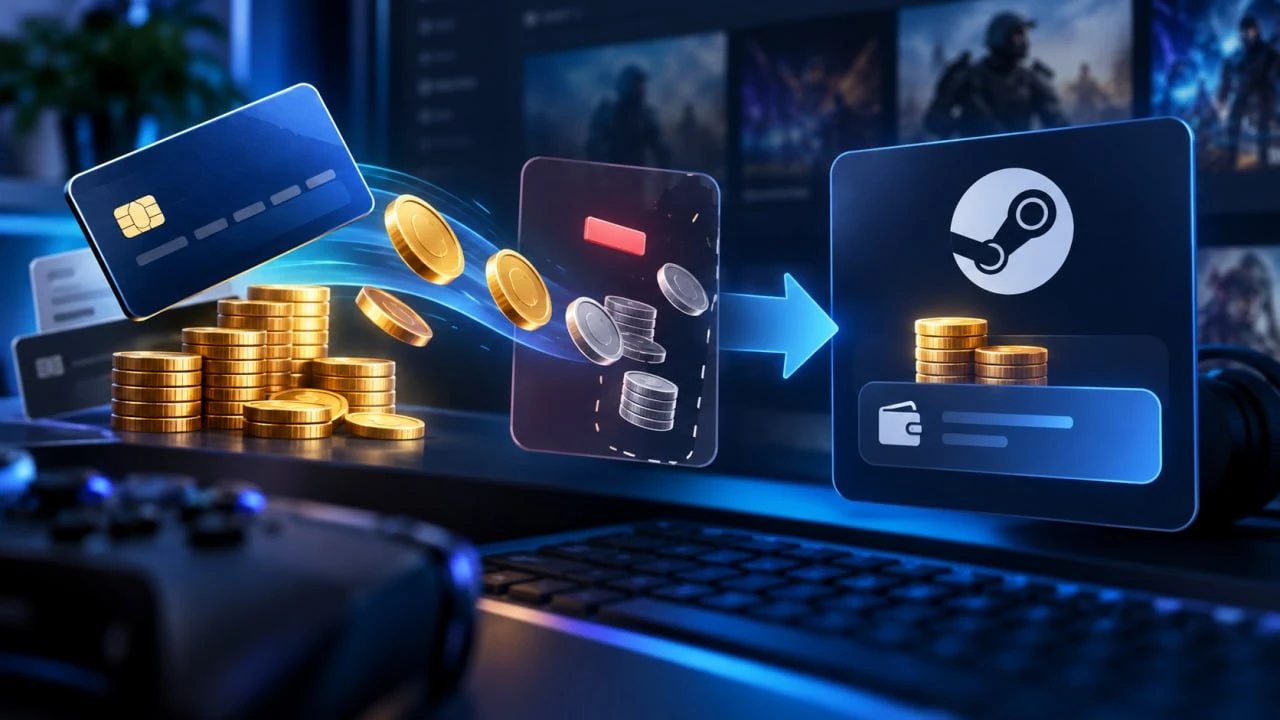 Почему на Steam пришло меньше денег после пополнения