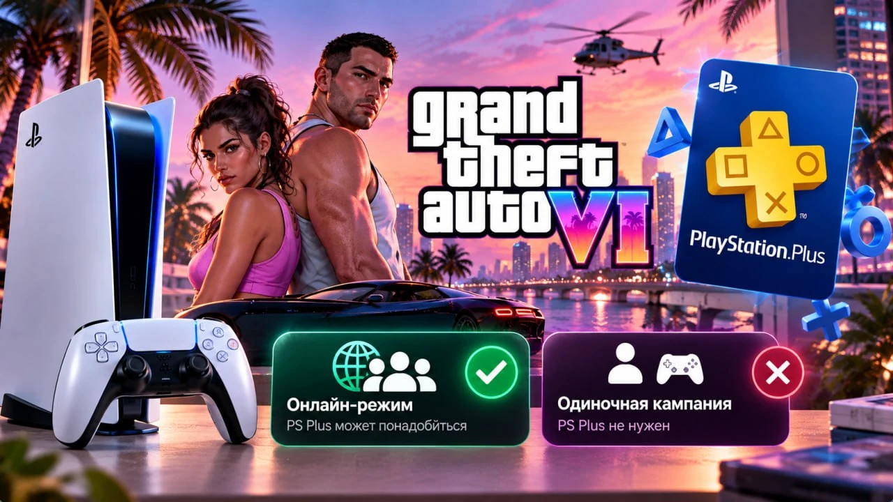 Нужен ли PS Plus для GTA 6 на PS5 в 2026 году