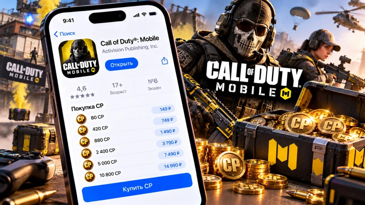 Как купить CP в Call of Duty Mobile на iPhone в 2026 году