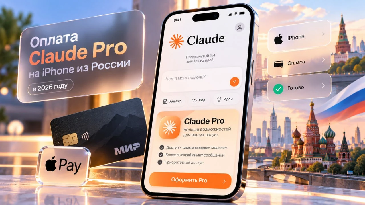 Как оплатить Claude Pro на iPhone