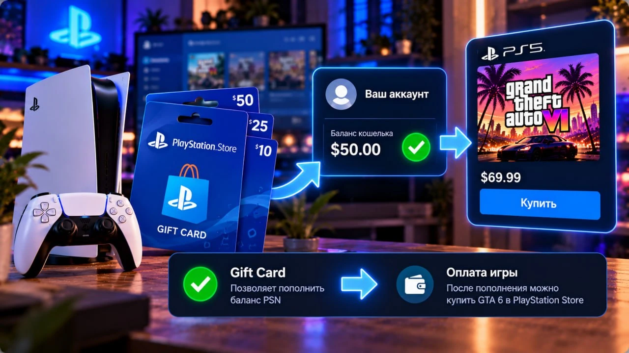 Нужно ли покупать Gift Card PlayStation