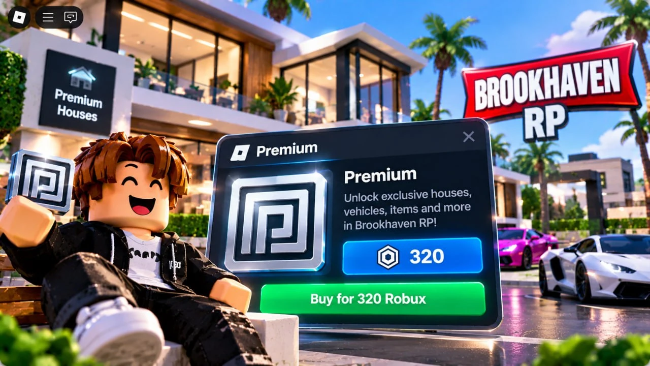 Купить Premium в Brookhaven RP — цена 320 Robux в 2026 году