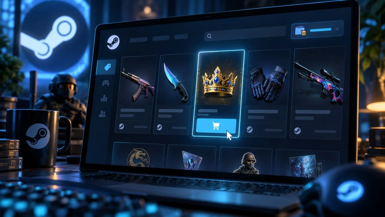 Как купить предмет на Торговой площадке Steam в 2026 году