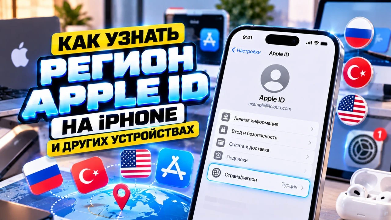 Как узнать регион Apple ID на iPhone и других устройствах