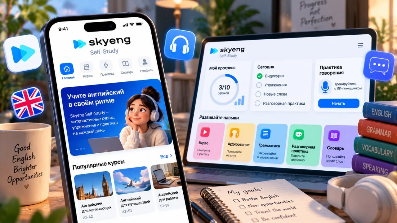 Как купить Skyeng Self-Study на iPhone из России в 2026 году