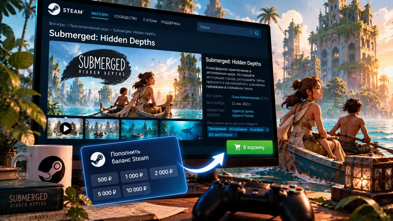 Как купить Submerged: Hidden Depths в Steam в 2026 году