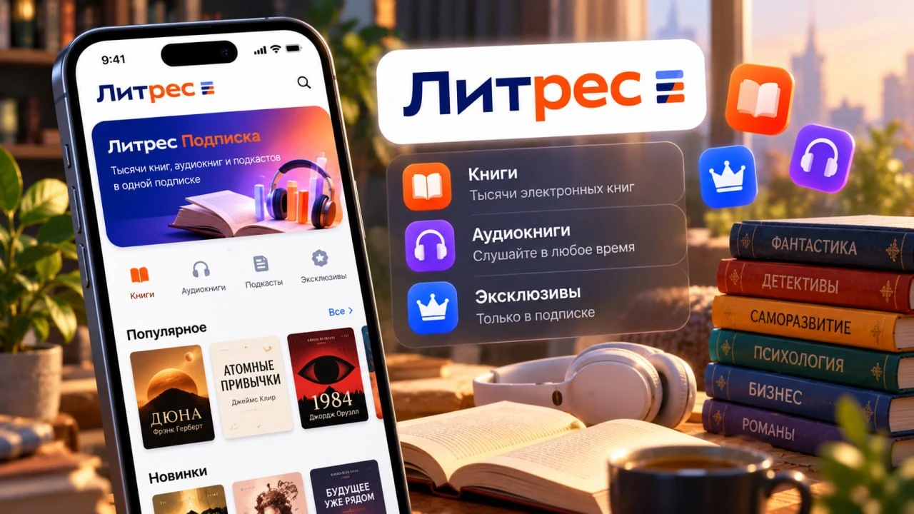 Как оплатить подписку Литрес на iPhone из России в 2026 году