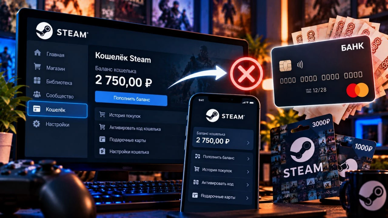 Можно ли вывести деньги из Steam на карту в 2026 году