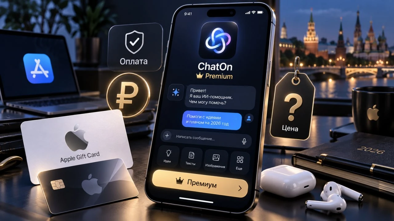 Купить ChatOn Premium на iPhone из России в 2026 году - цена и оплата