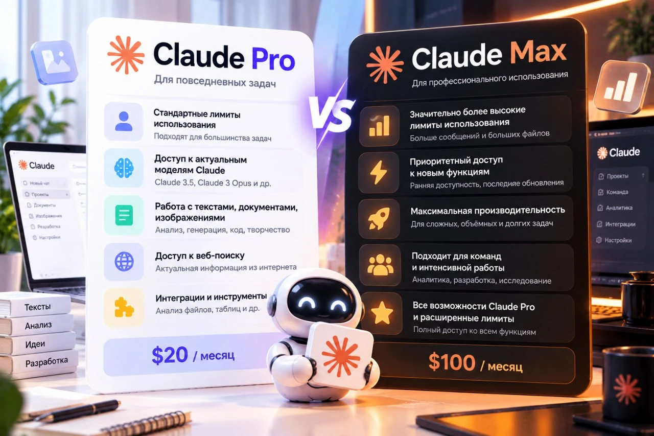 Чем Claude Pro отличается
