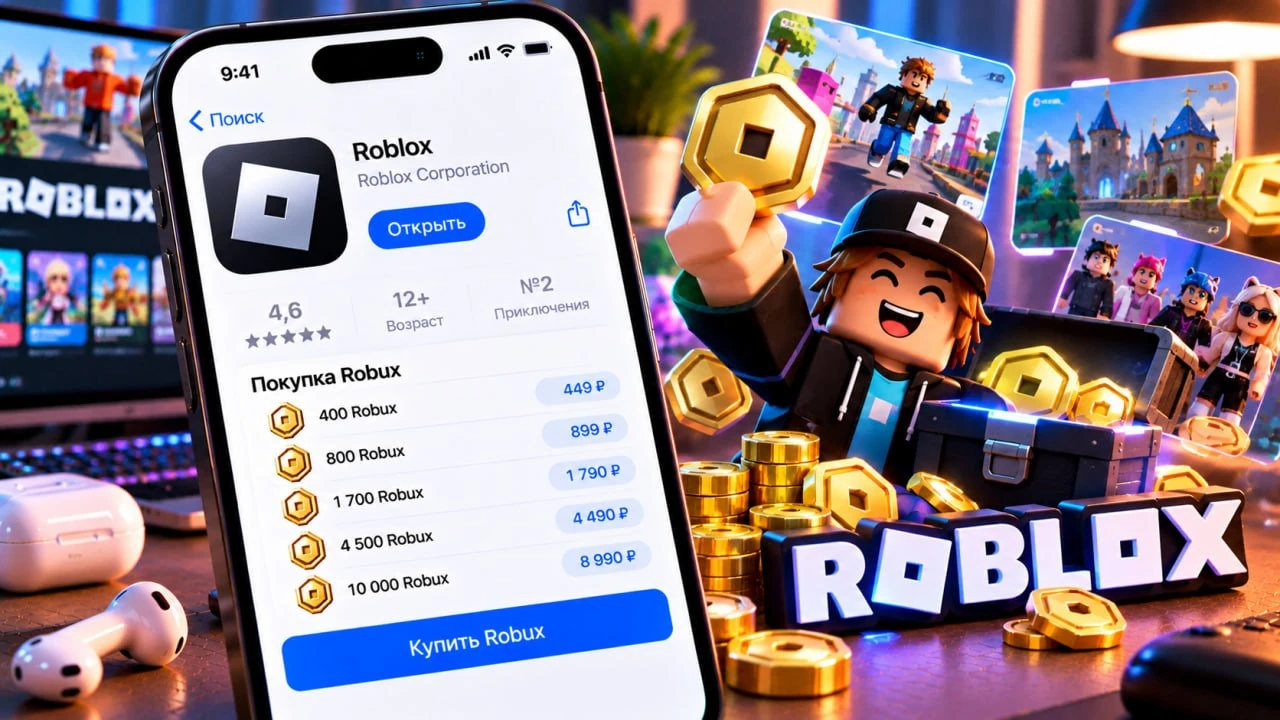 Как купить Robux на iPhone в России в 2026 году