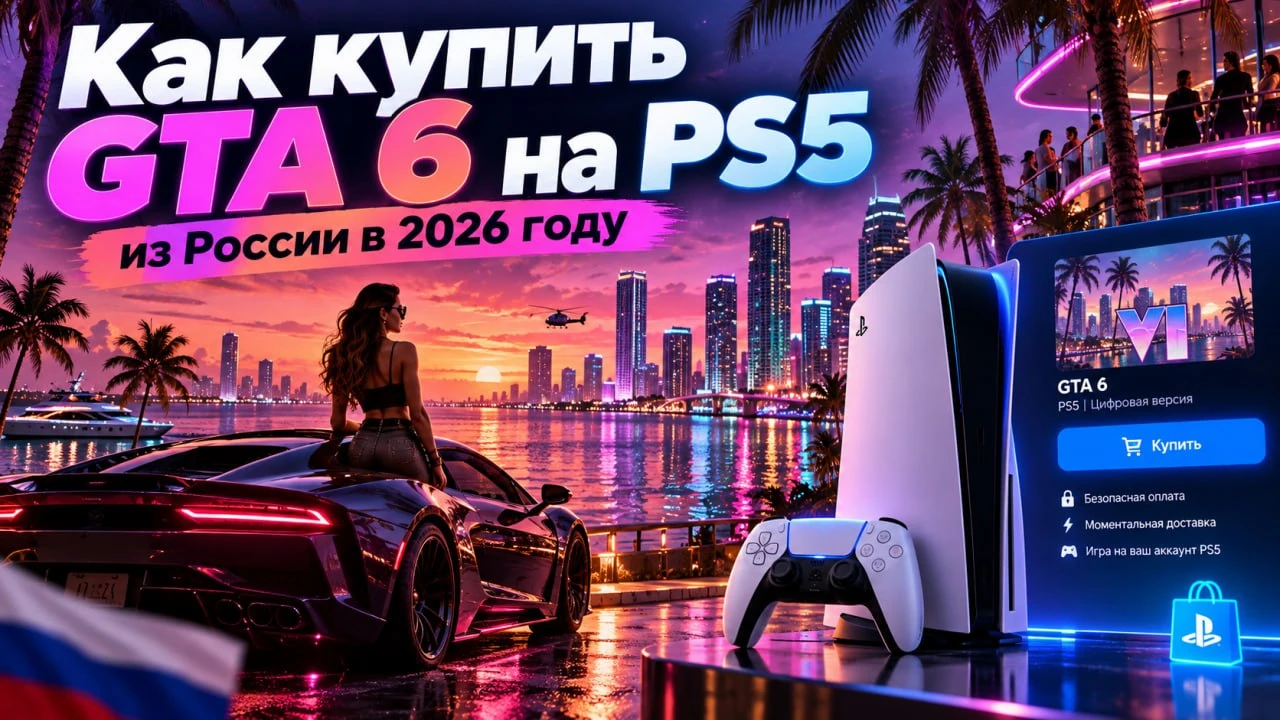 купить GTA 6 на PS5 из России