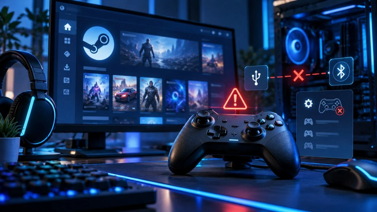 Steam не видит геймпад: что делать в 2026 году
