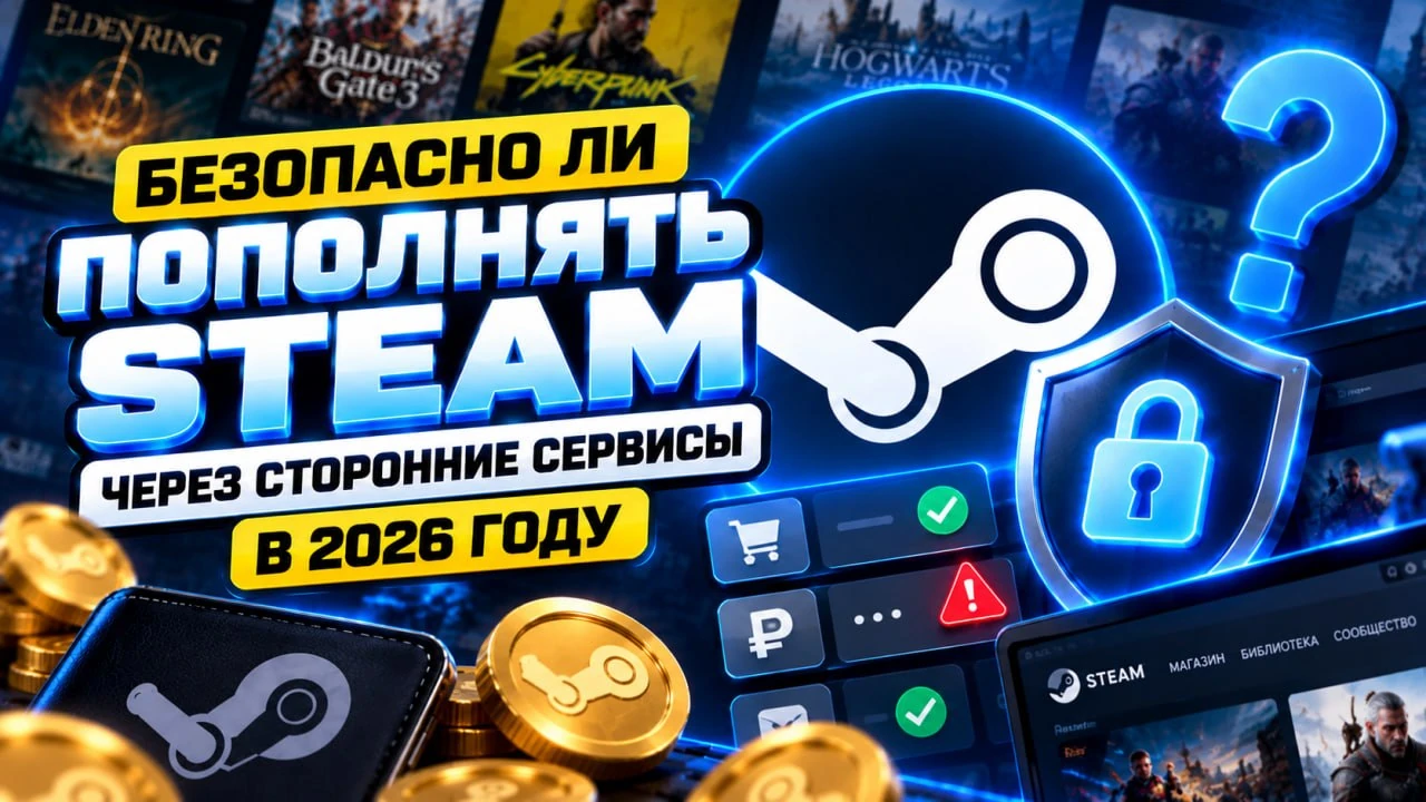 Безопасно ли пополнять Steam через сторонние сервисы в 2026 году