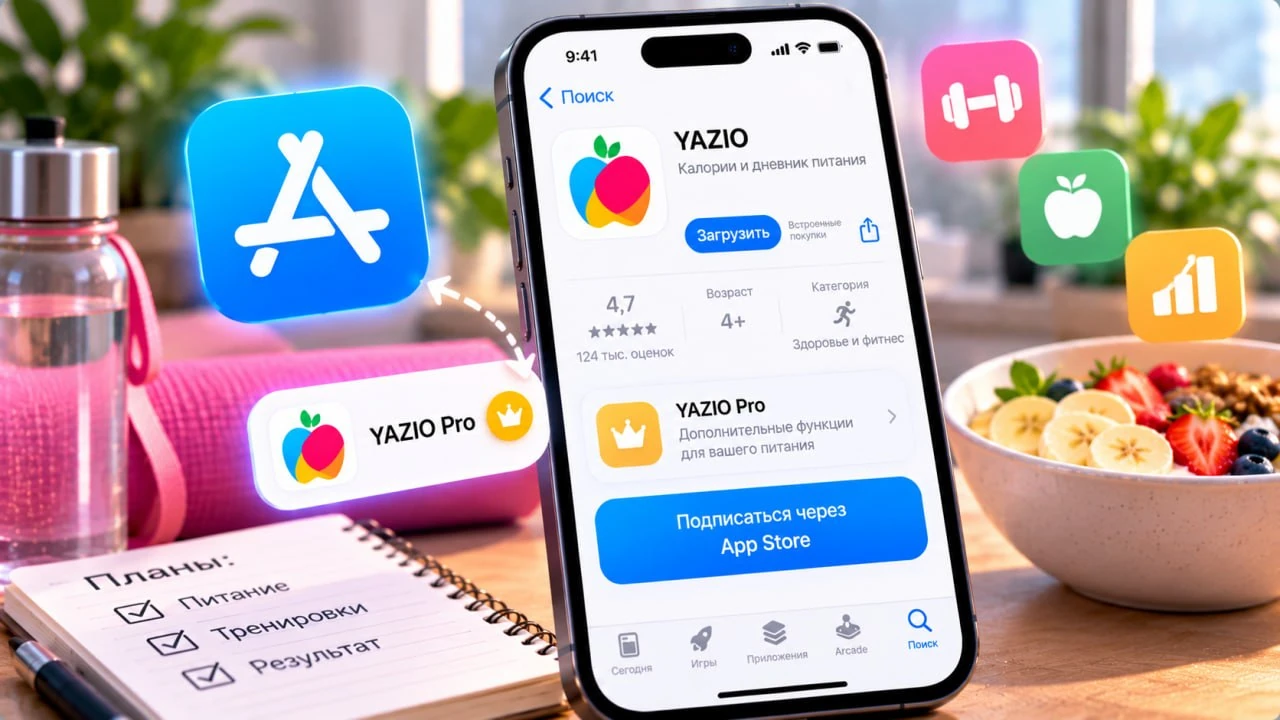 Можно ли купить YAZIO Pro через App Store