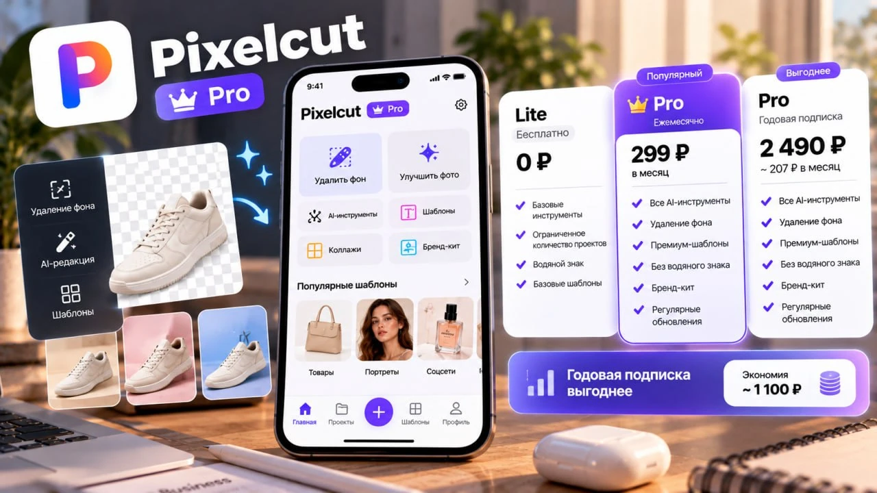 Сколько стоит Pixelcut Pro