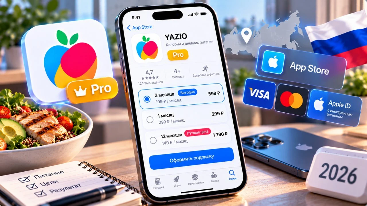 Как оплатить YAZIO Pro на iPhone