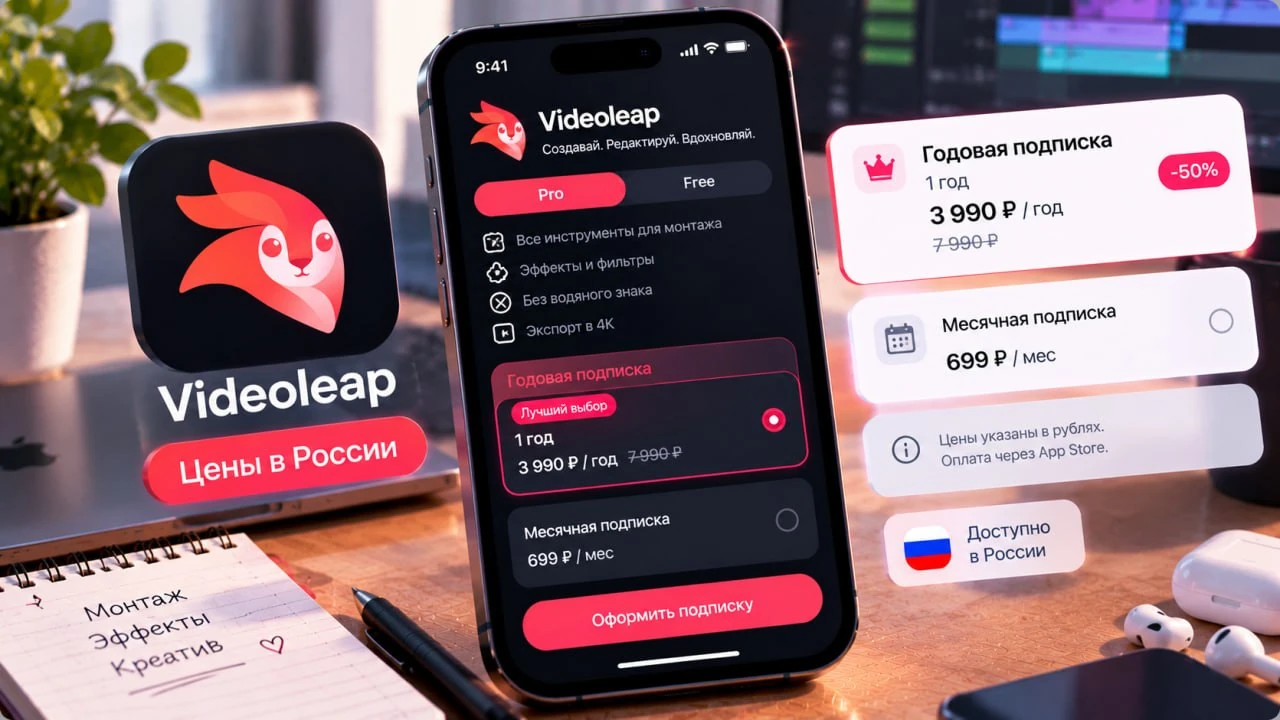 Сколько стоит Videoleap в России